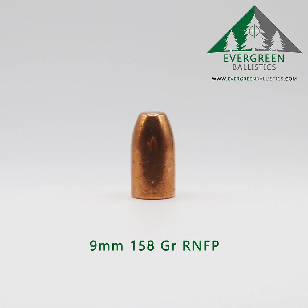 9mm (.355) 158 Grain Plated Bullets
