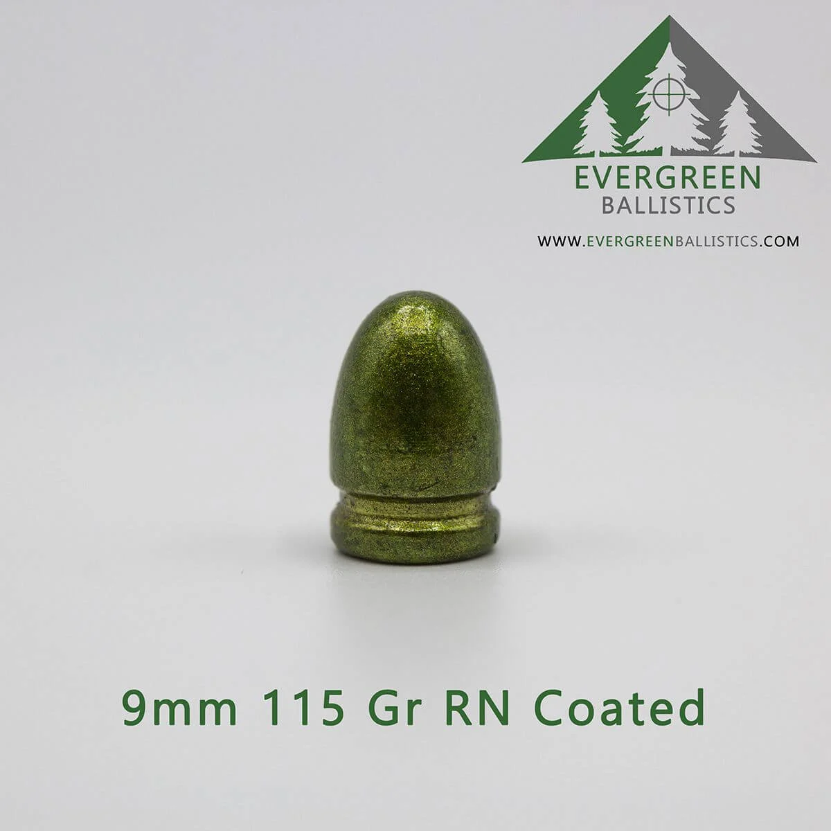 9mm (.356) 115 Grain Round Nose Coated Bullets