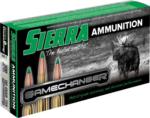 Sierra A468007 GameChanger Sierra Tipped GameKing180 Grain .300 Winchester Mag
