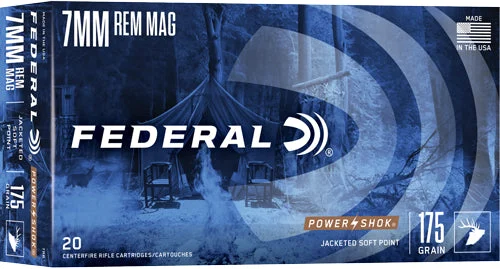Federal 7RB PowerShok Jacketed Soft Point JSP 175 Grain 7mm Remington Mag