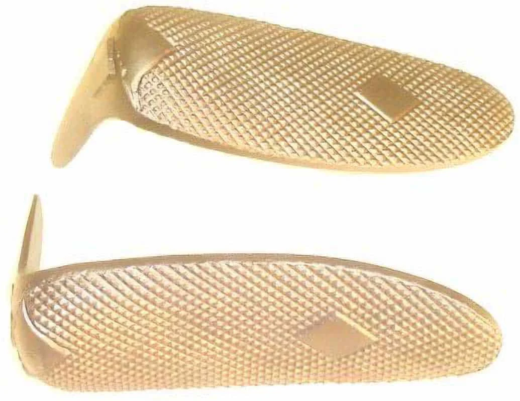 English Checkered Butt Plate – Brass