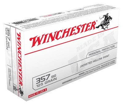 Winchester USA .357 Sig 125 gr JHP ammo