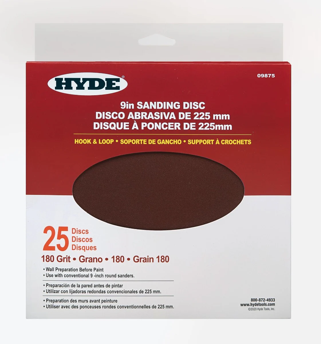 9″ Radial Sander Discs – Aluminum Oxide (25 Pack)