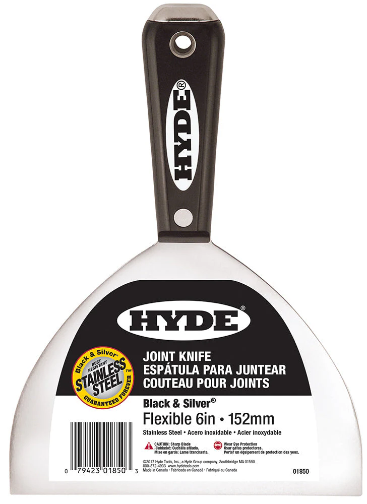 Black & Silver Stainless Steel Joint Knives w/ Hammerhead