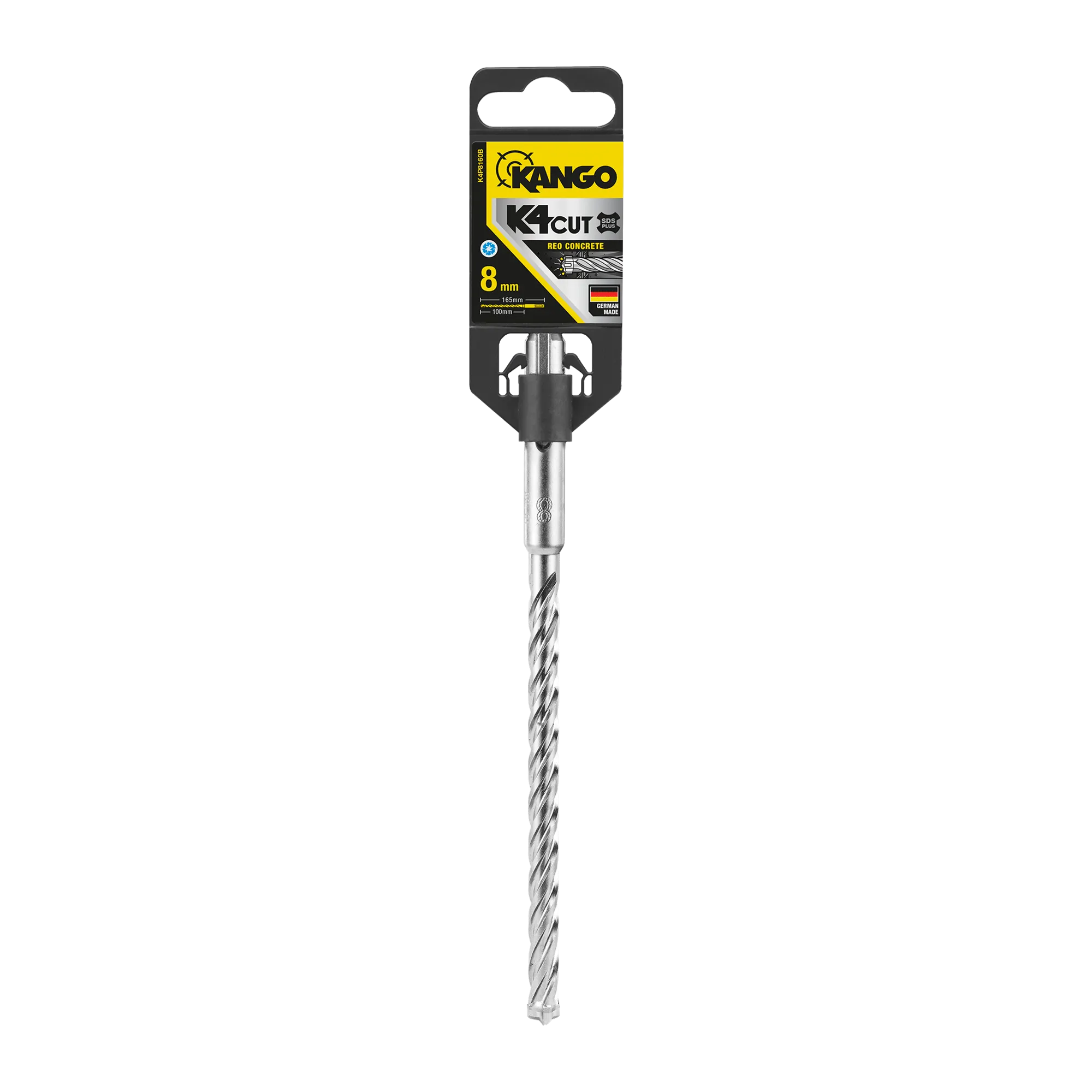 8mm x 165mm K4 SDS Plus Drill Bit