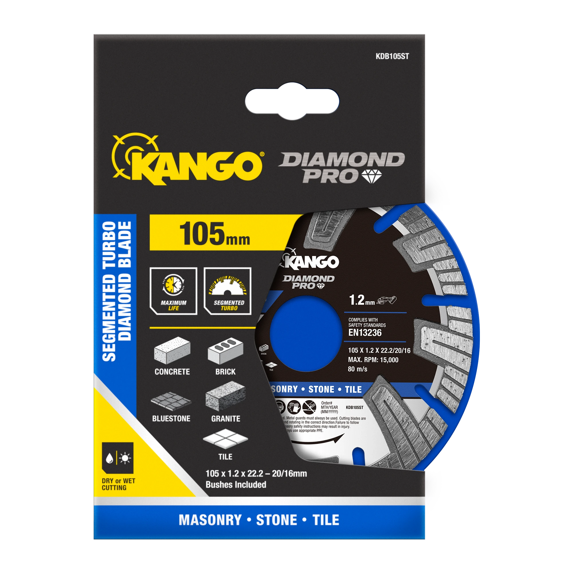105mm Segmented Turbo Diamond Saw Blade