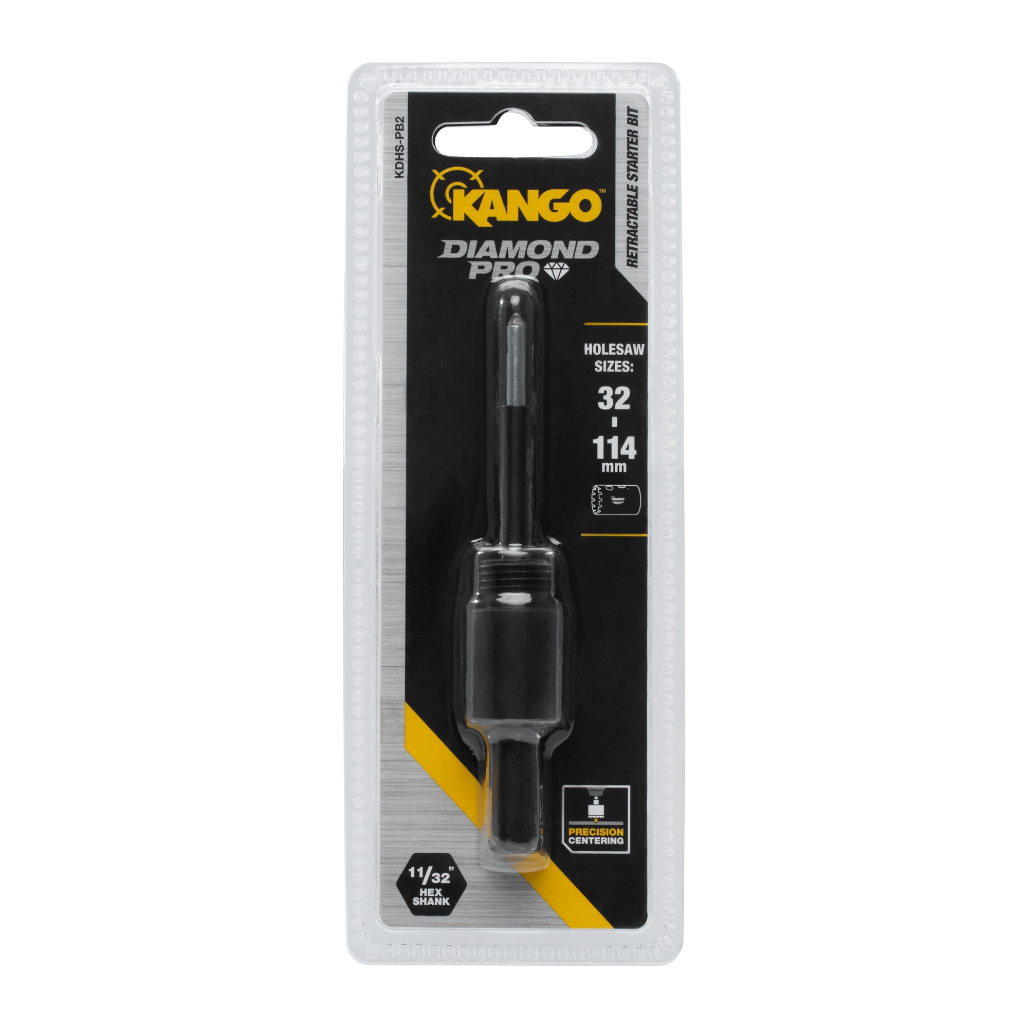 32‐114mm Diamond Holesaw Arbor with Retractable Starter Bit