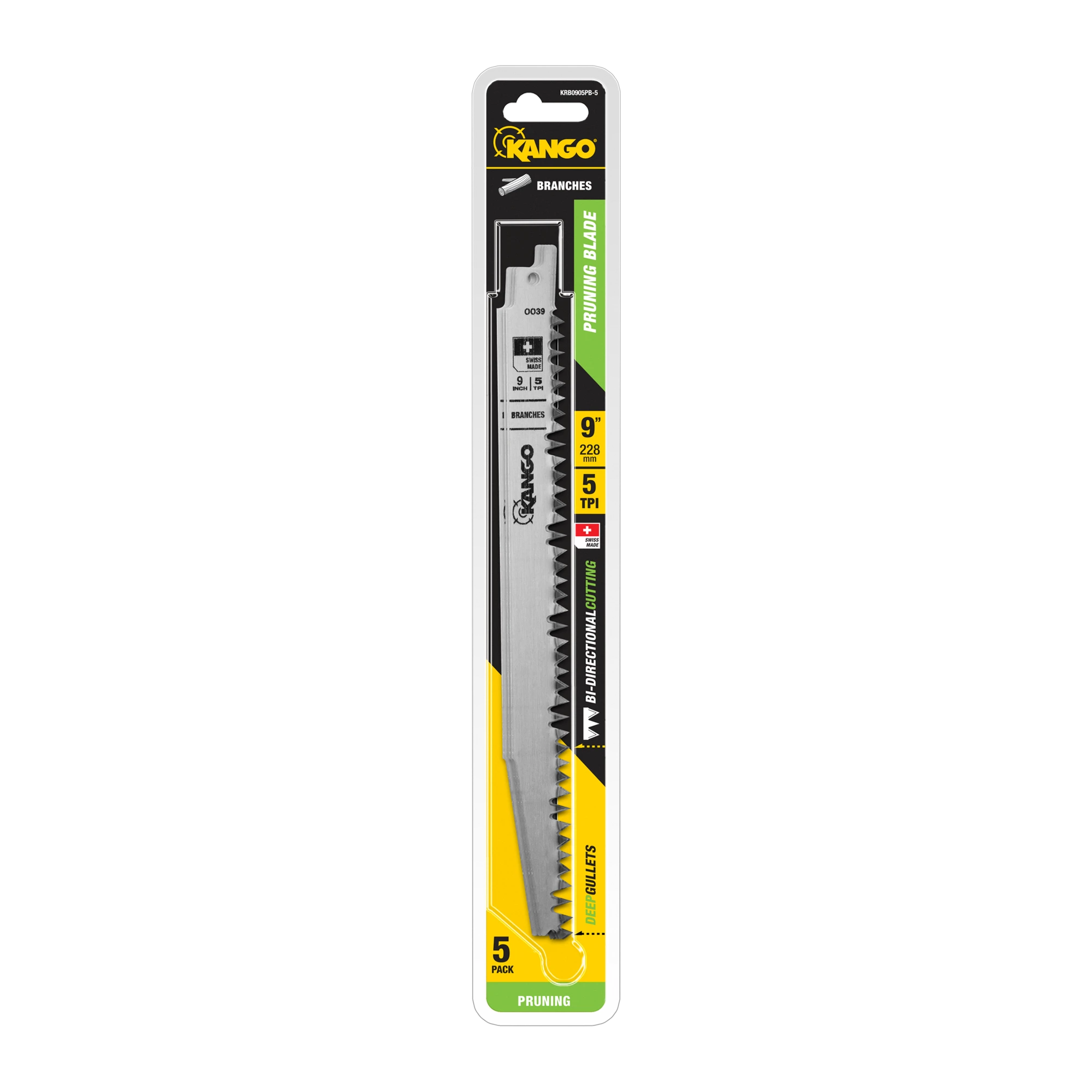 228mm 5TPI Pruning Recip Saw Blade – 5 Pack