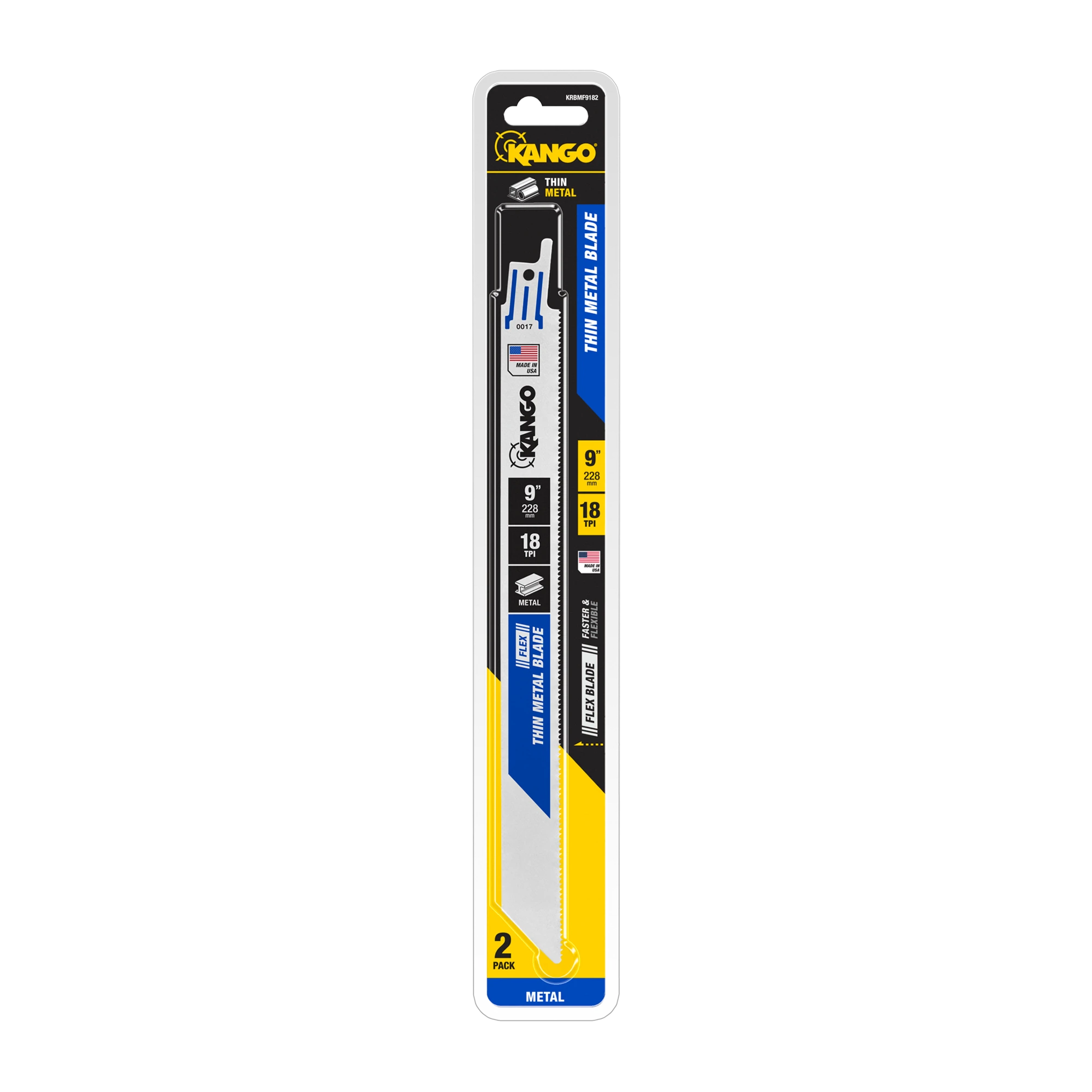 228mm 18TPI Flex Metal Recip Saw Blade – 2 Pack