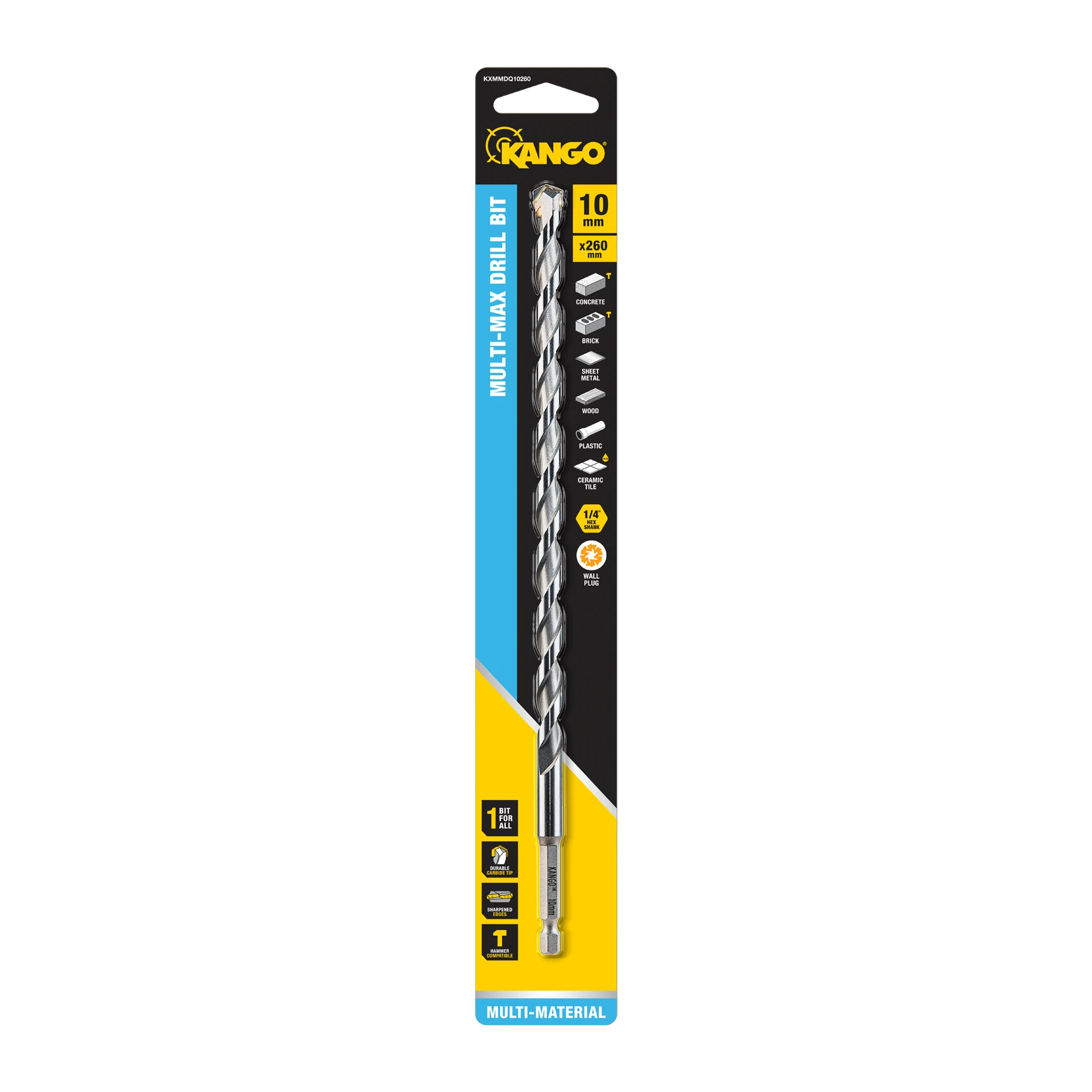 10 x 260mm MULTI-MAX MULTI MATERIAL DRILL BIT RANGE