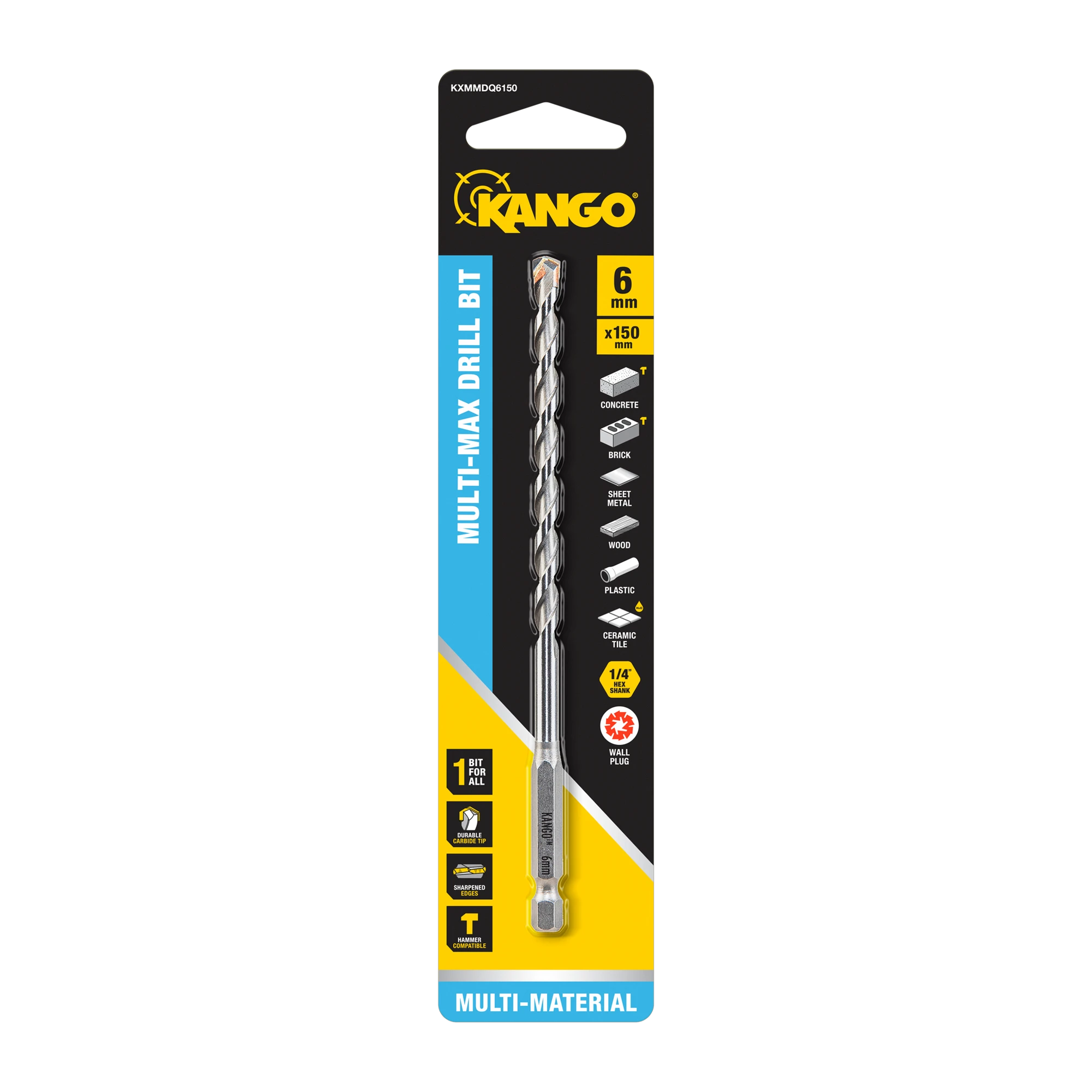 6 x 150mm MULTI-MAX MULTI MATERIAL DRILL BIT