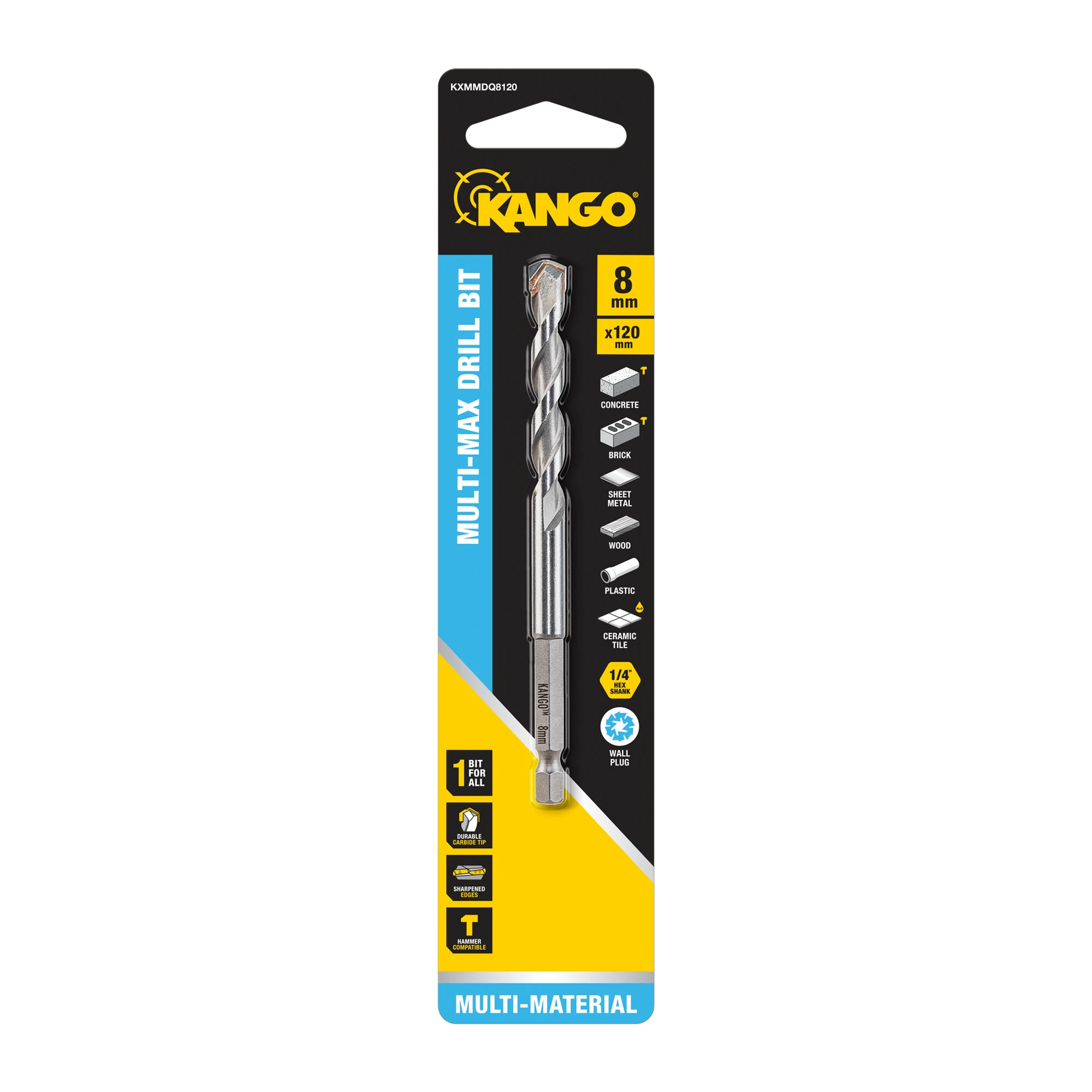 8 x 120mm MULTI-MAX MULTI MATERIAL DRILL BIT