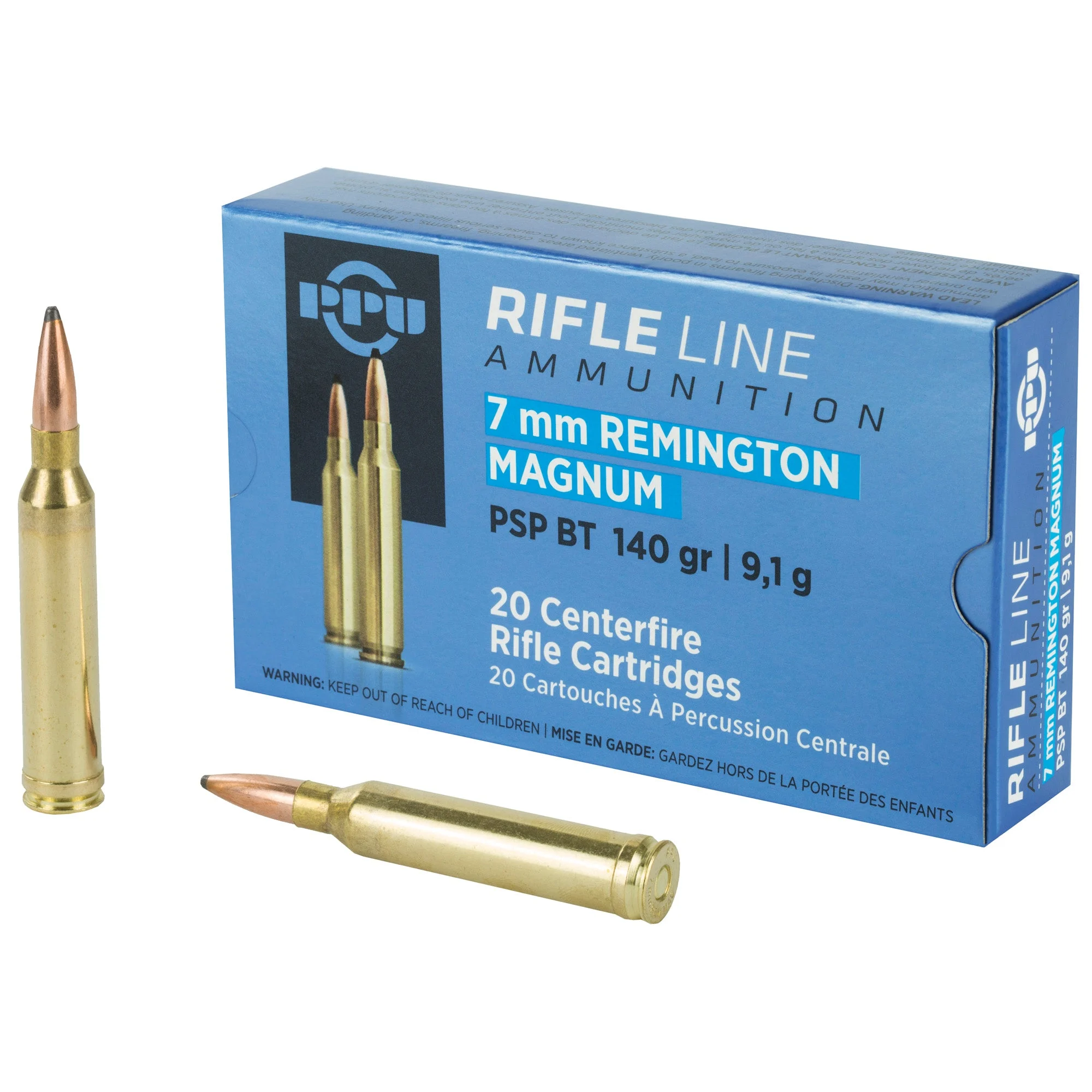 Prvi Partizan PP7RM1Pointed Soft Point PSP 140 Grain 7mm Remington Mag