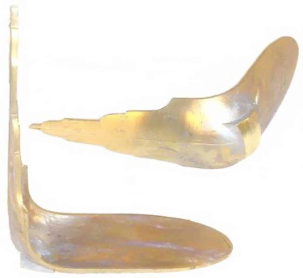 English Fowler Butt Plate – Brass