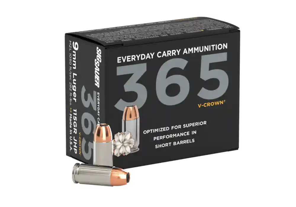 9MM, 115GR, Elite V-Crown, 365 JHP