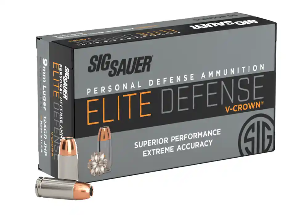 9MM, 124GR, Elite V-Crown, JHP – 50 Count
