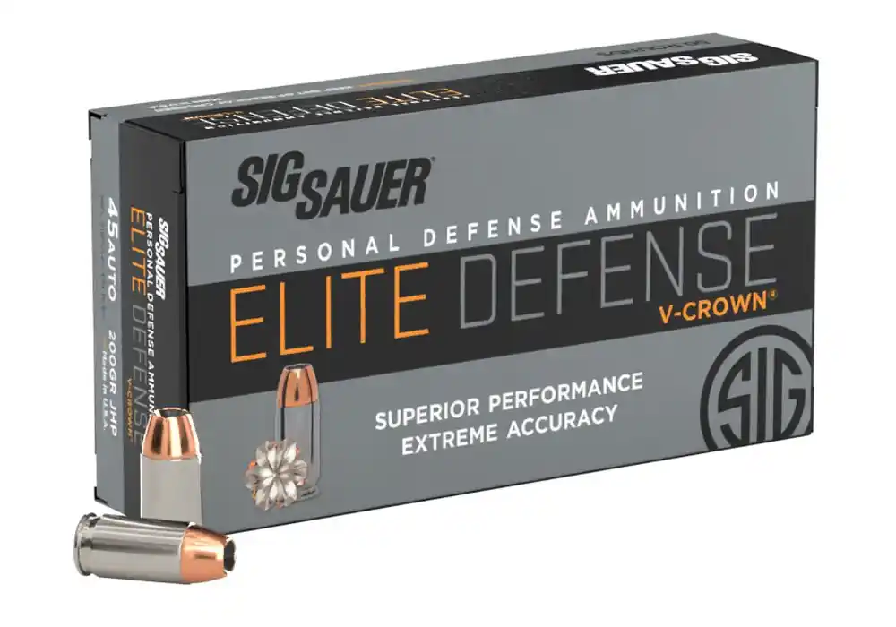 45AUTO, 200GR, ELITE V-CROWN, JHP