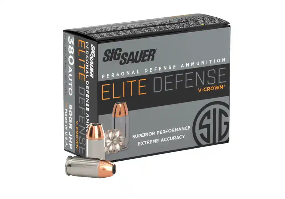 380 AUTO, 90GR, Elite V-Crown, JHP