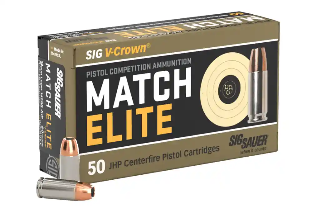 9MM, 147GR, Match Elite Competition JHP