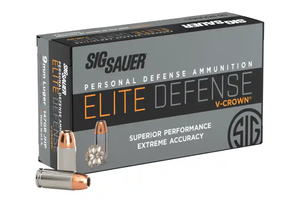 9MM, 147GR, ELITE V-CROWN, JHP – 50 Count