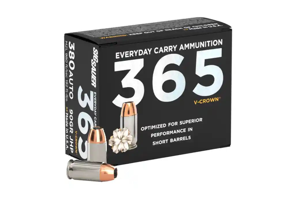 380 AUTO, 90GR, 365 Elite V-Crown, JHP