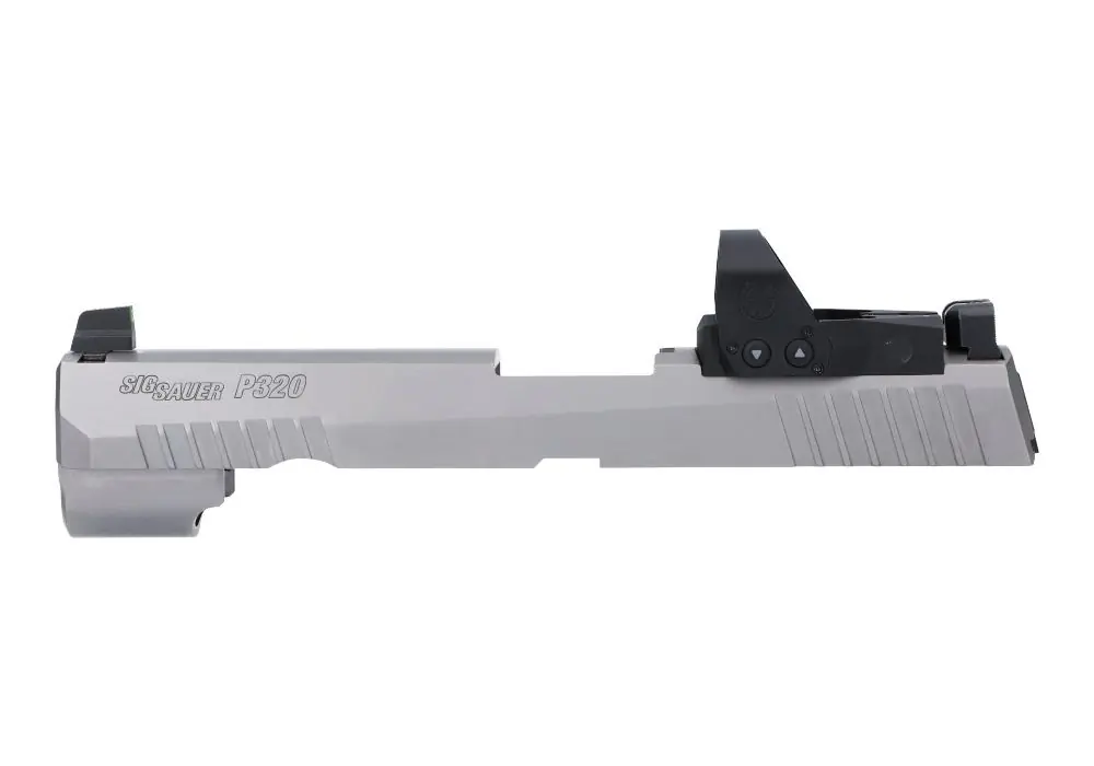P320 RXP FULL-SIZE 9MM 4.7″ SLIDE ASSEMBLY, ROMEO1PRO, STAINLESS