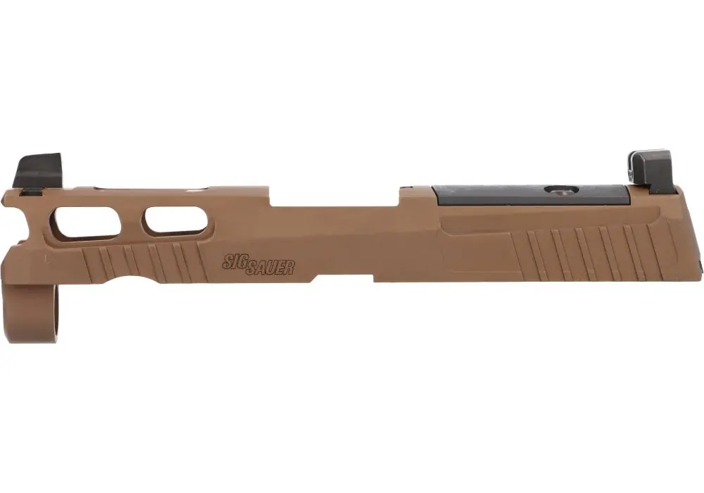 P320 PRO-CUT CARRY/COMPACT 9MM 3.9″ SLIDE ASSEMBLY, OPTIC READY, COYOTE BROWN