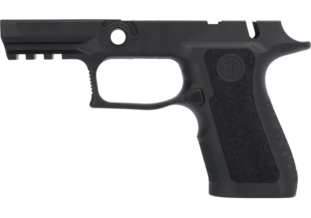 P320 XCOMPACT 9MM/40/.357 MANUAL SAFETY GRIP MODULE – BLACK, MEDIUM GRIP