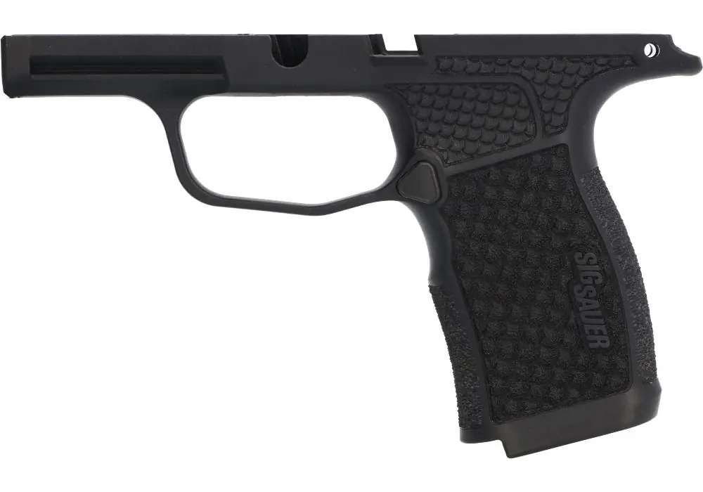 P365X/XL 9MM/380 LASER ENGRAVED GRIP MODULE – BLACK – GRAYGUNS