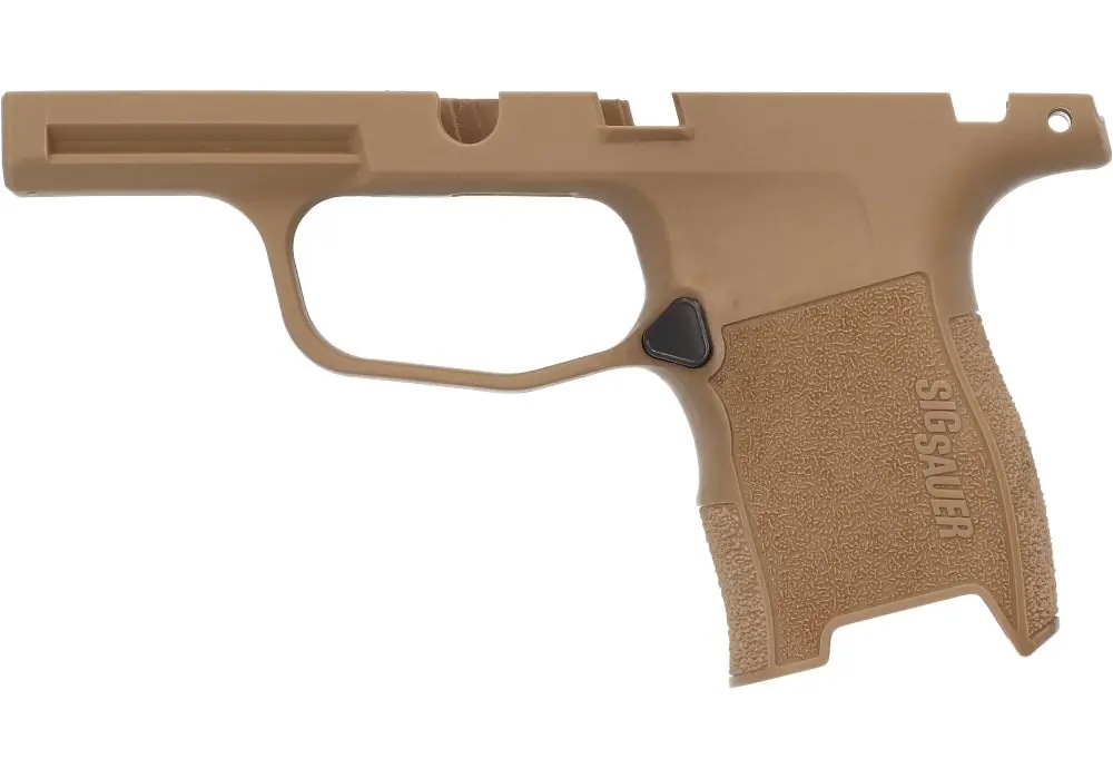 P365 9MM/380 MANUAL SAFETY GRIP MODULE – COYOTE BROWN