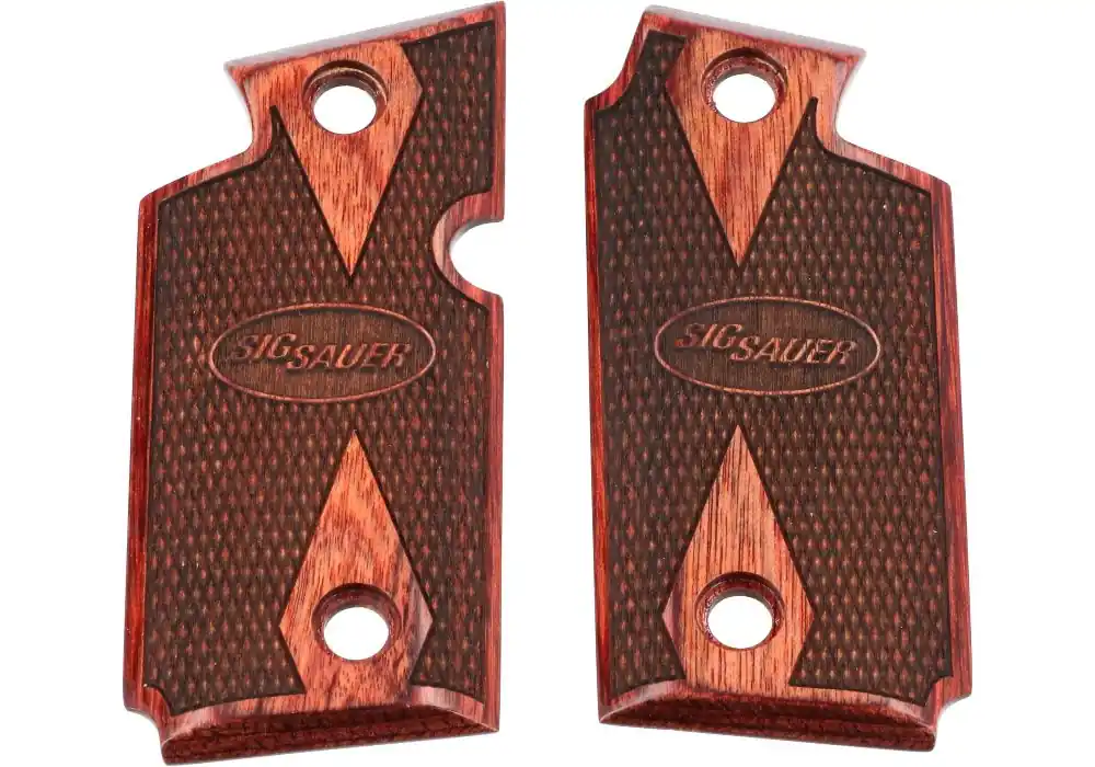 P238 GRIP SET, AMBI, ROSEWOOD, CHECKERED