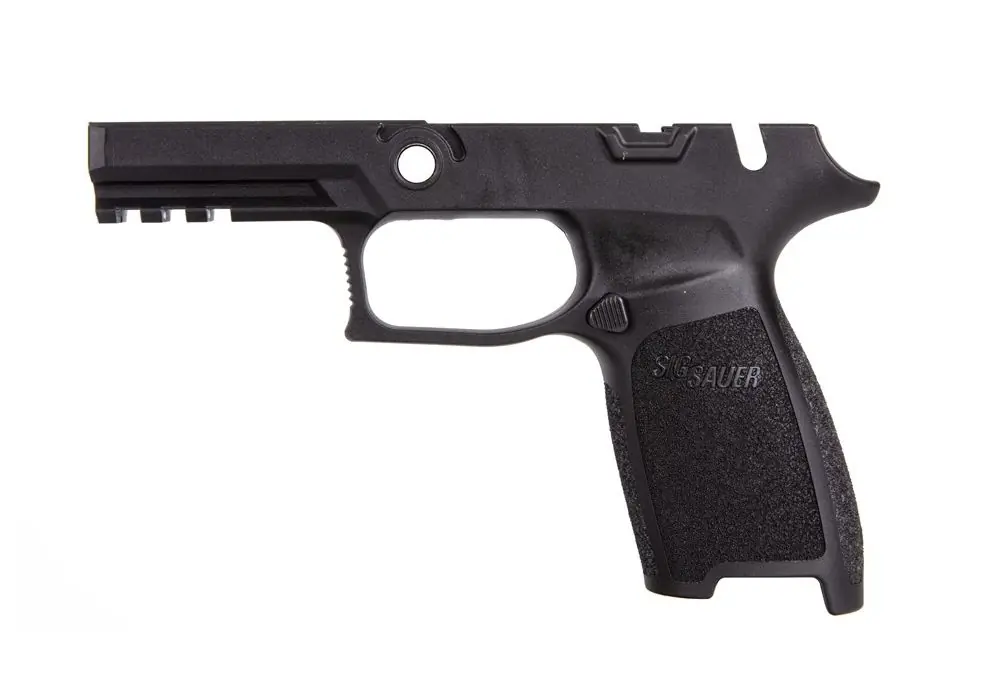 P320 CARRY 9MM/40/.357 MANUAL SAFETY GRIP MODULE – BLACK