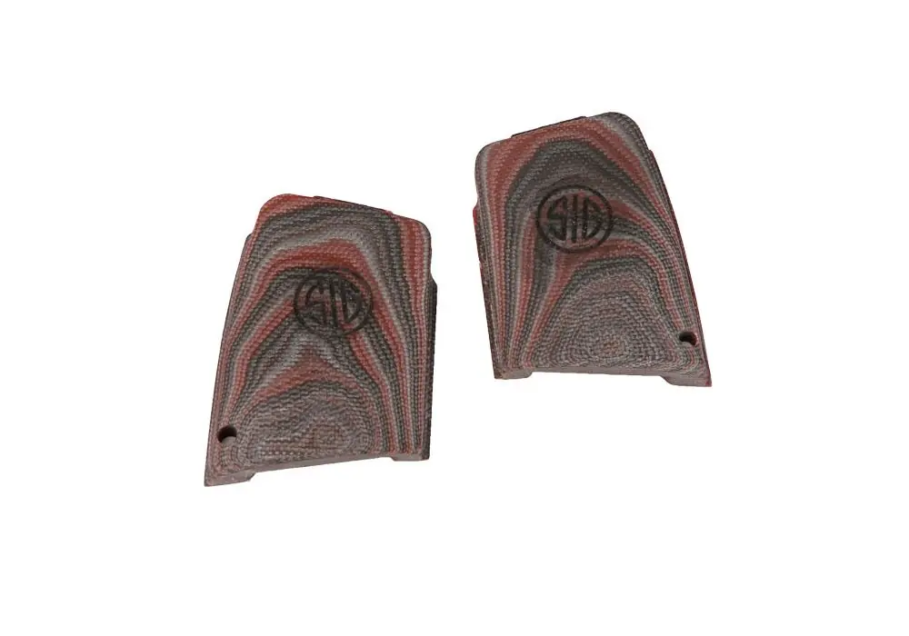P290 Grip Set, G10, Black/Red, Enhanced