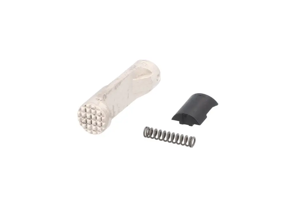 MAGAZINE RELEASE ASSEMBLY, P320 AXG, SPRING, STOP, NICKEL