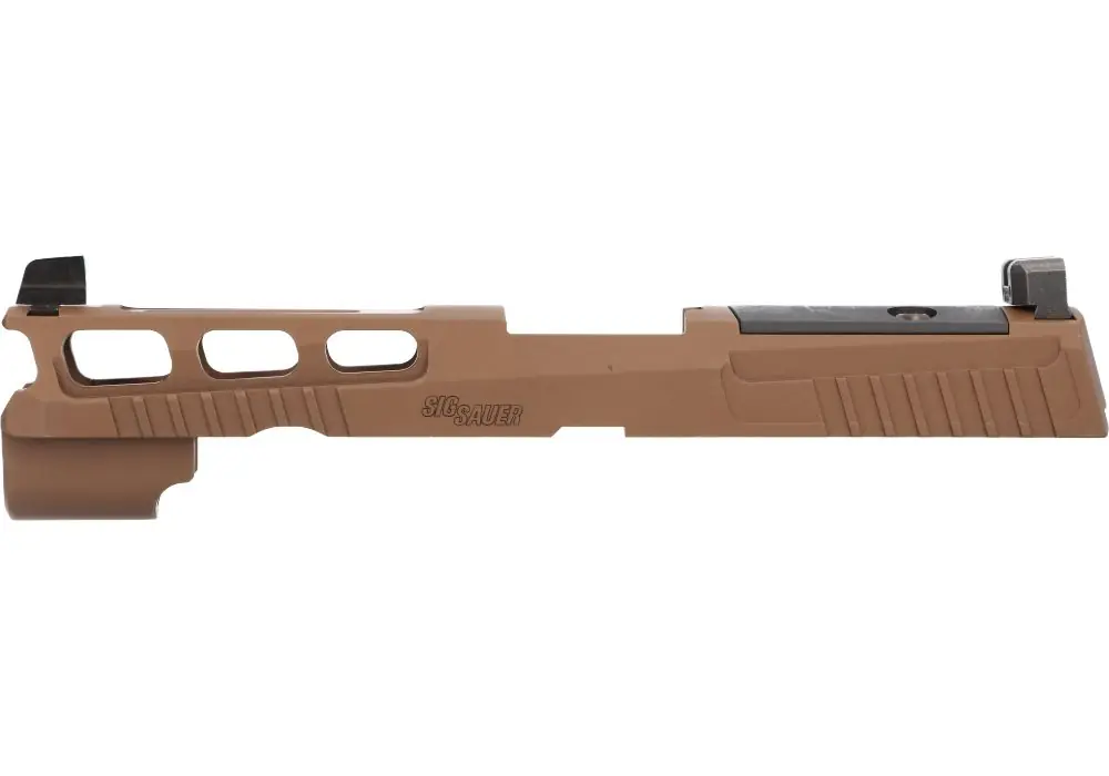 P320 PRO-CUT FULL-SIZE 9MM 4.7″ SLIDE ASSEMBLY, OPTIC READY, COYOTE BROWN