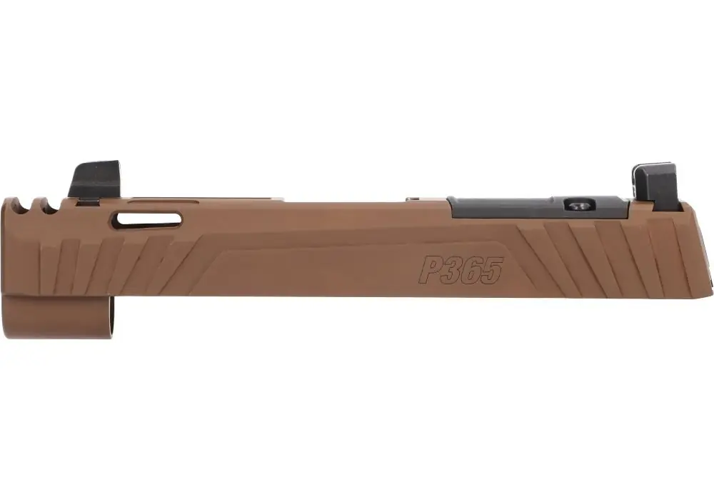 P365X SPECTRE COMP 9MM 3.1″ INTEGRATED COMPENSATOR SLIDE ASSEMBLY, OPTIC READY, COYOTE BROWN