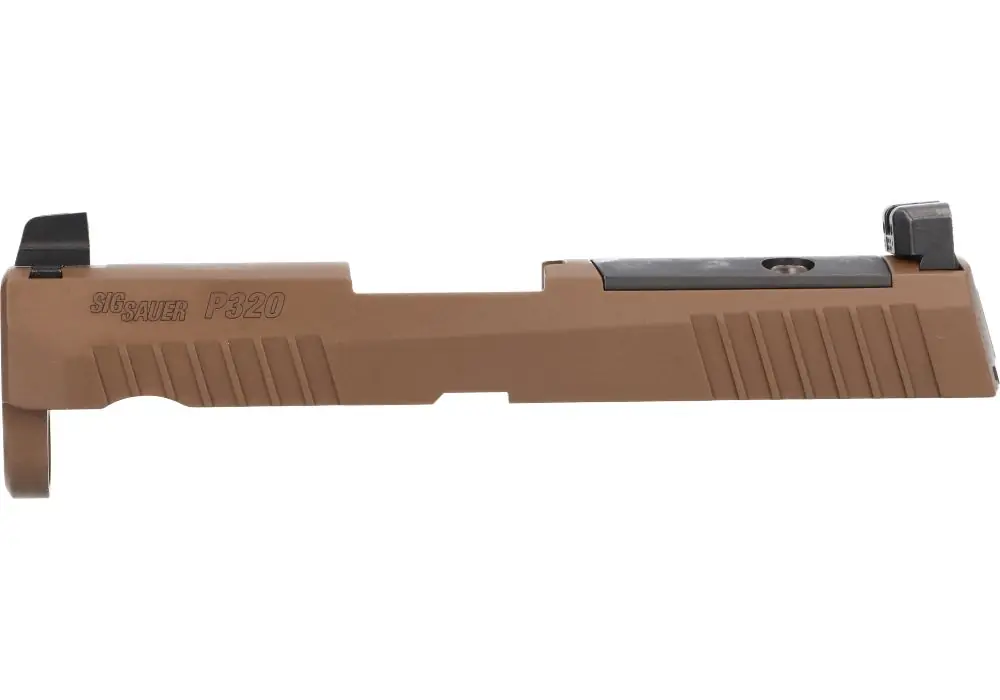 P320 SUB-COMPACT 9MM 3.6″ SLIDE ASSEMBLY, OPTIC READY, COYOTE BROWN