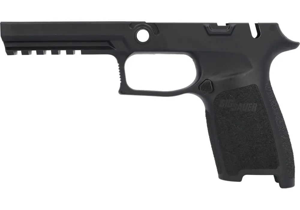 P320 FULL 9MM/40/.357 MANUAL SAFETY GRIP MODULE – BLACK, MEDIUM GRIP