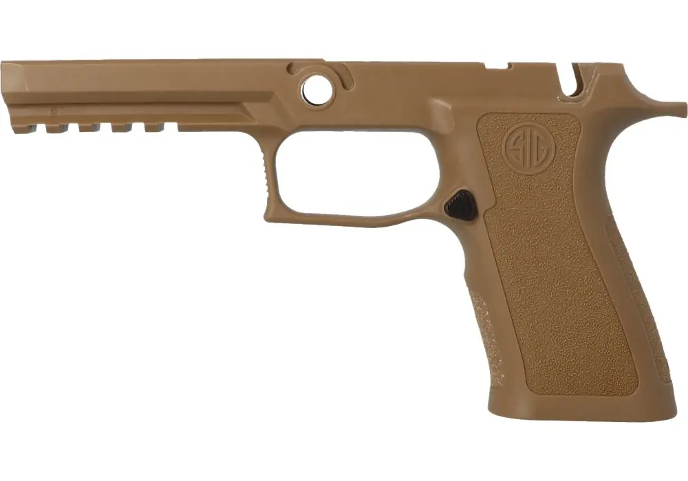 P320 XFULL 9MM/40/.357 MANUAL SAFETY GRIP MODULE – COYOTE TAN, MEDIUM GRIP