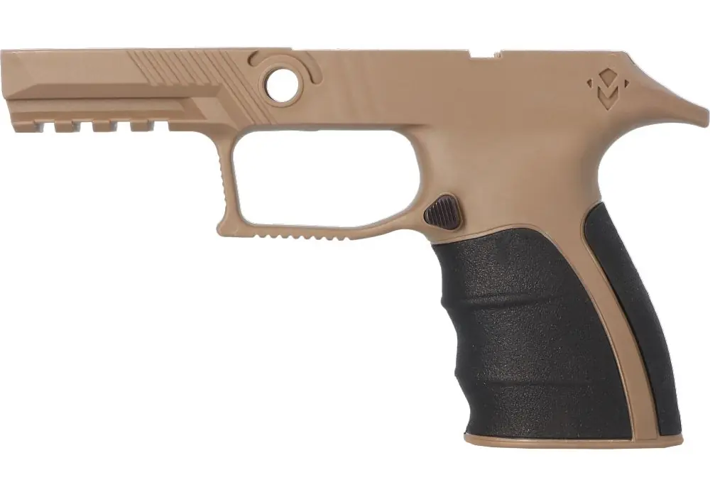 P320 XCARRY 9MM/40/.357 GRIP MODULE – COYOTE TAN, MEDIUM GRIP – MIRZON