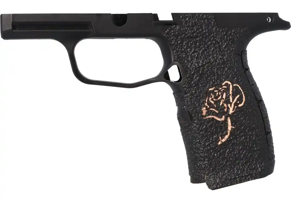 P365X/XL ROSE RUBBER GRIP ENHANCEMENT KIT-BLACK/GOLD