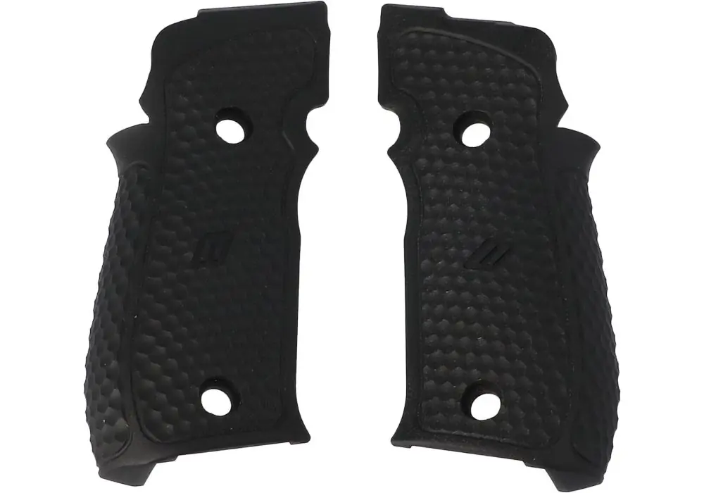 P226 ZEV SAO G10 GRIP SET, HEXAGONAL AGGRESSIVE, BLK
