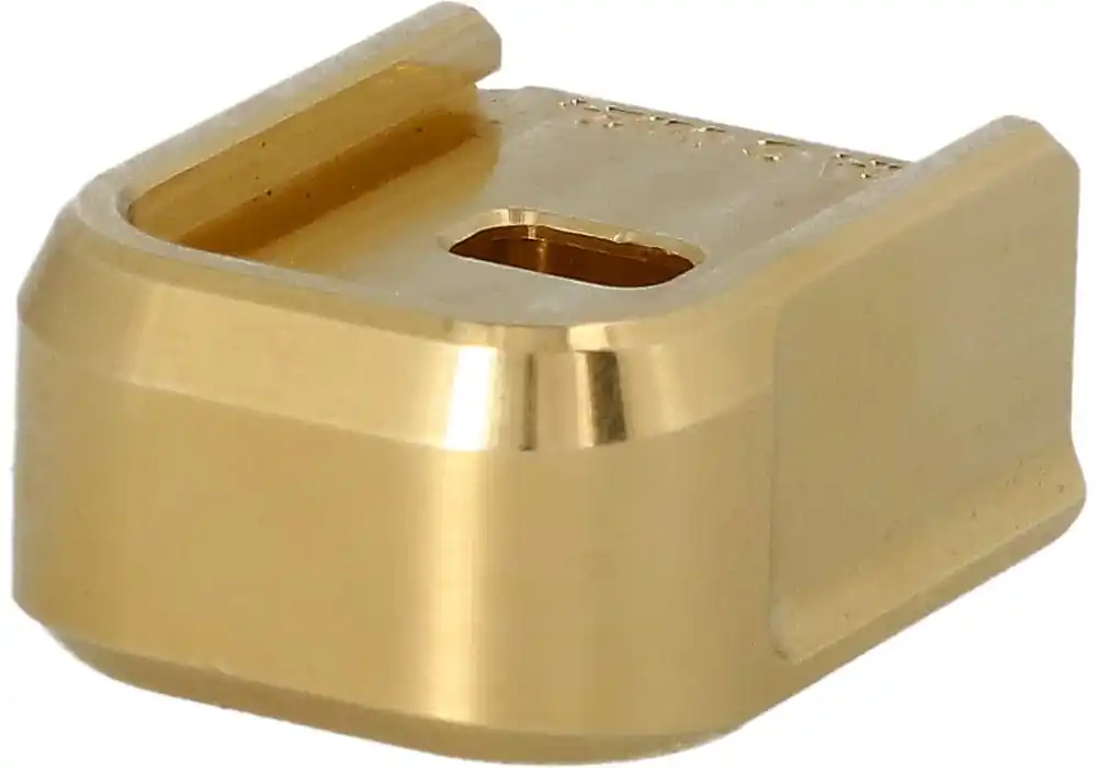P320 HEAVY WEIGHT BRASS MAGAZINE BASEPLATE – GRAYGUNS
