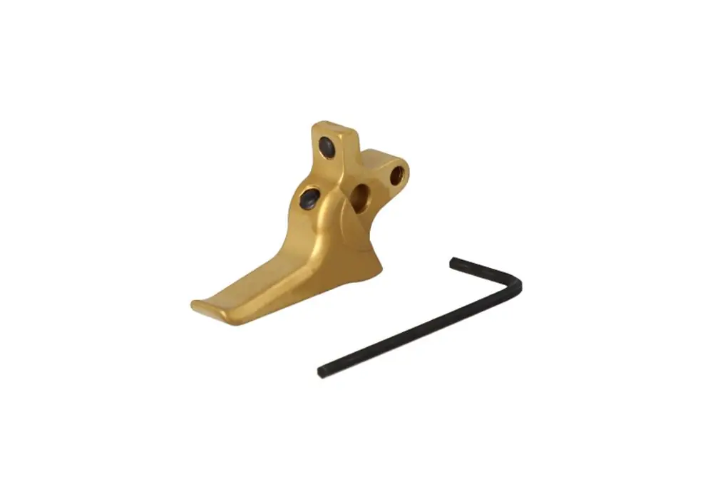 P22X DUAL ADJUSTABLE STRAIGHT TRIGGER FOR DA SA PISTOLS – TiN GOLD – GRAYGUNS