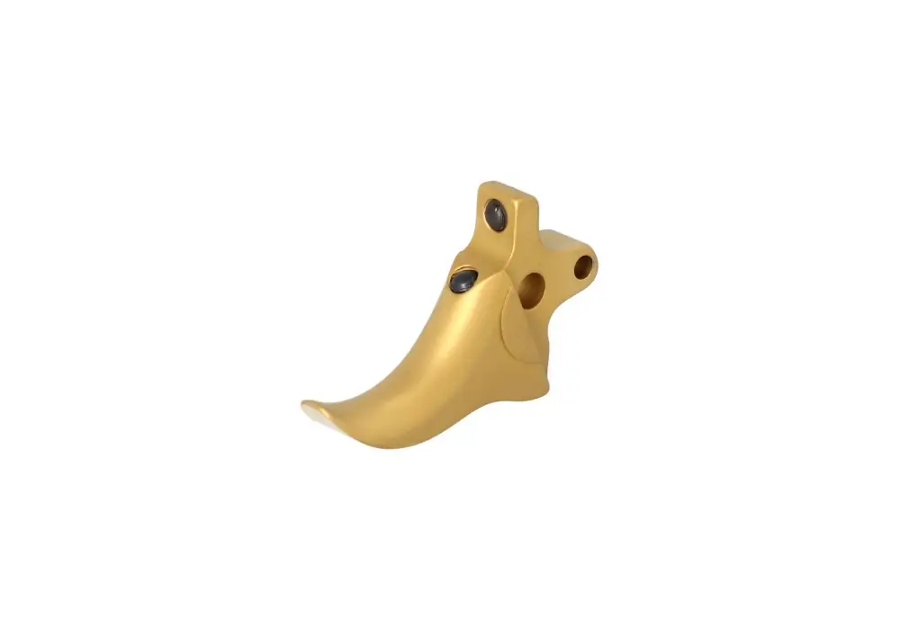 P22X DUAL ADJUSTABLE CURVED TRIGGER FOR DA SA PISTOLS – TIN GOLD – GRAYGUNS