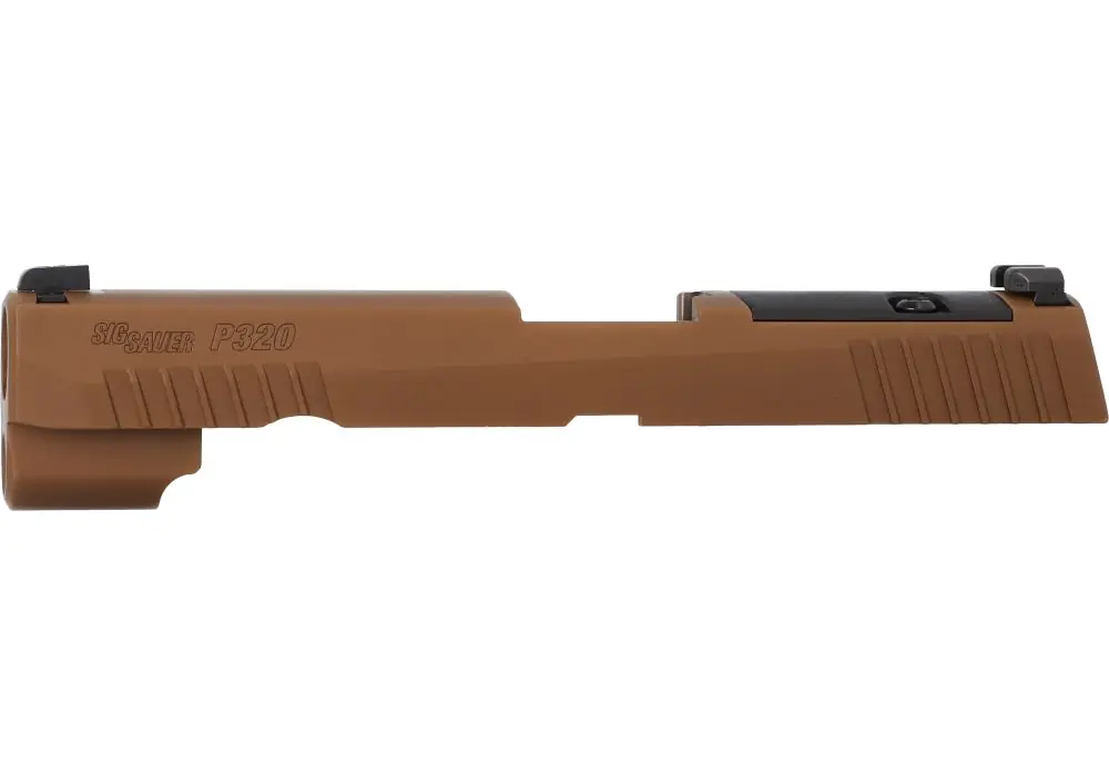 P320 FULL-SIZE 9MM 4.7″ SLIDE ASSEMBLY, SIG-LOC READY, COYOTE BROWN