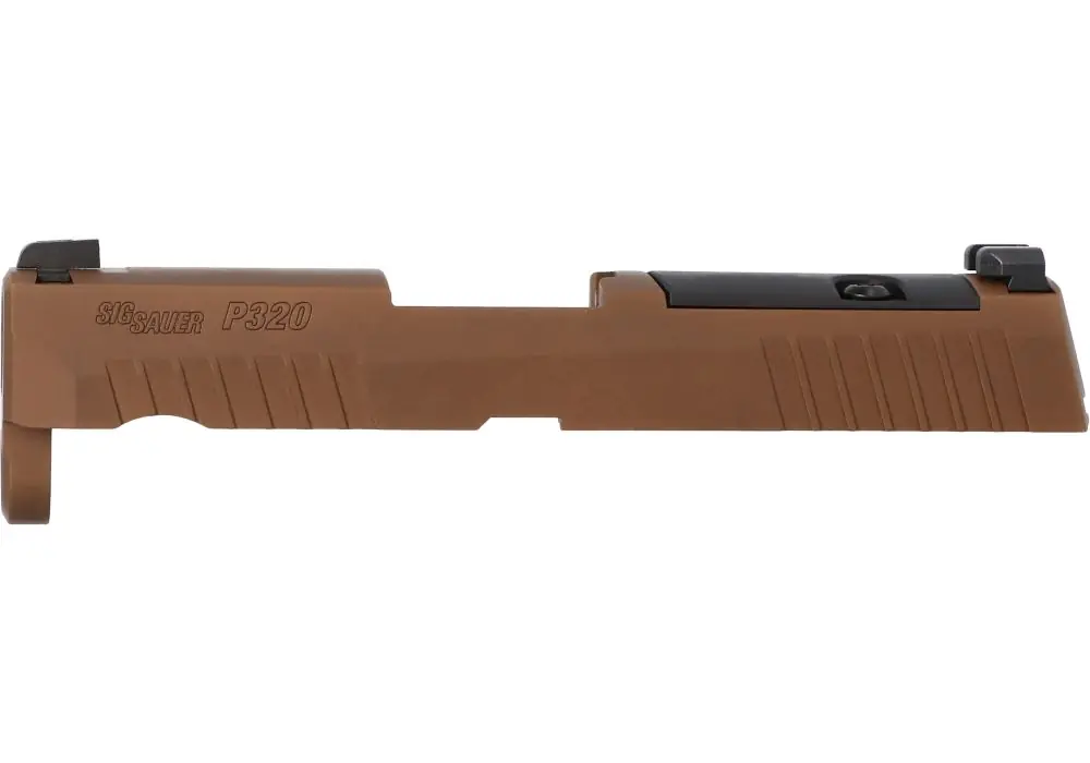 P320 SUB-COMPACT 9MM 3.6″ SLIDE ASSEMBLY, SIG-LOC READY, COYOTE BROWN