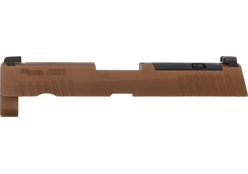 P320 CARRY/COMPACT 9MM 3.9″ SLIDE ASSEMBLY, SIG-LOC READY, COYOTE BROWN