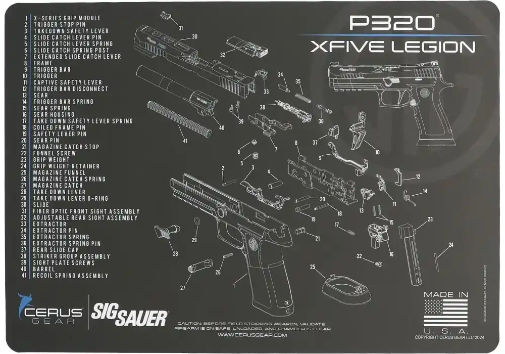 P320-XFIVE LEGION GUN MAT – CERUS GEAR