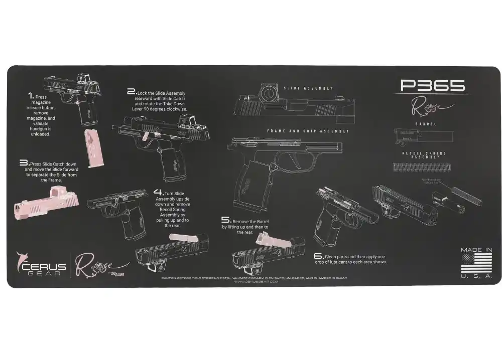 P365 ROSE™ INSTRUCTIONAL GUN MAT – CERUS GEAR